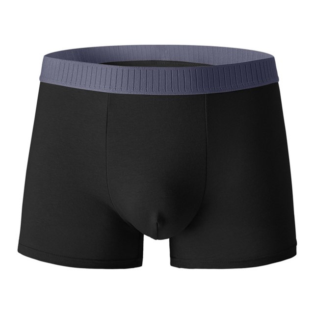 B91xZ Boxers pour Hommes en Coton Extensible, Noir TG