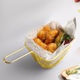 thumbnail image 1 of Gros Rabais! Mini Panier à Frites, Panier de Friture pour Pépites de Poulet, Petit Panier à Collations pour Vaisselle de Table, Support à Collations en Gros pour Fêtes et Événements, 1 of 6