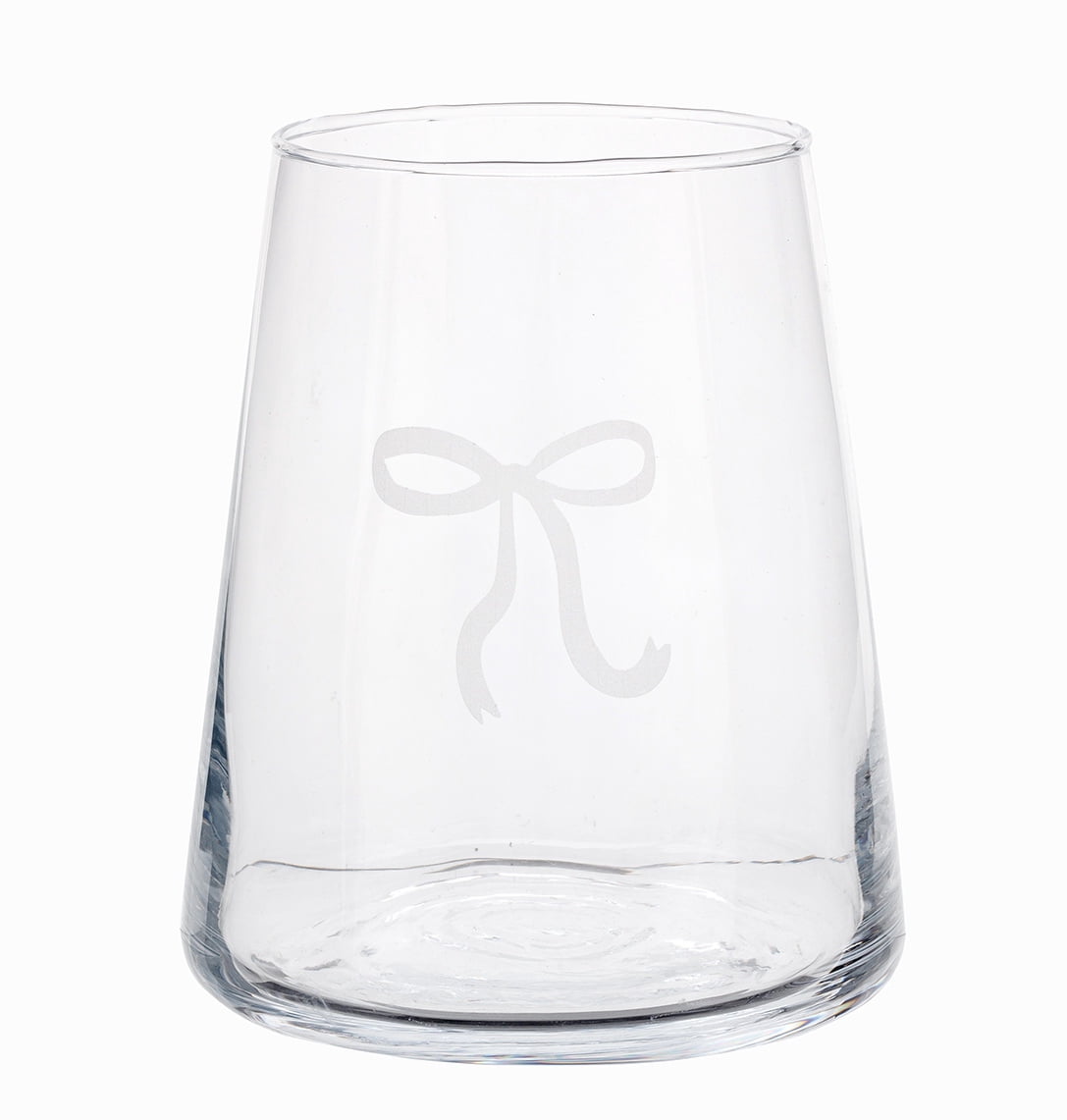 Holiday Time Bow verre à vin sans tige 17oz