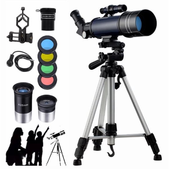 Télescope LAKWAR WR-852-3 Remis à Neuf pour Adultes et Enfants, Réfracteur à Ouverture de 70 mm, Télescopes Astronomiques