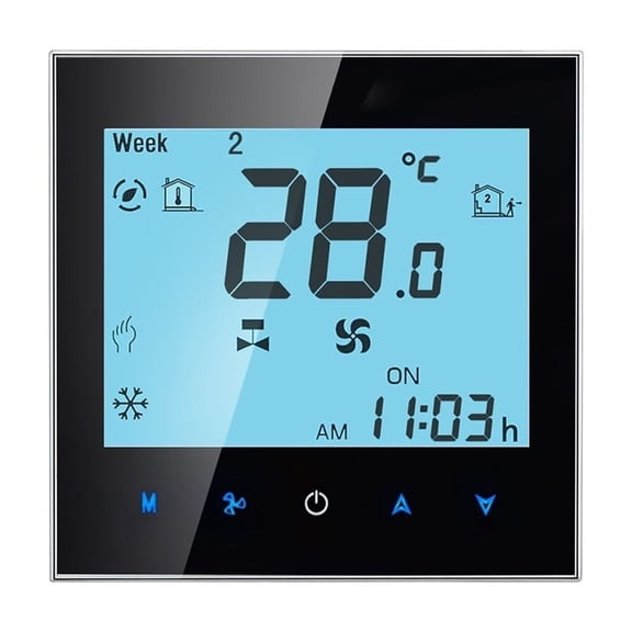 Climatiseur Domestique Intelligent Contrôleur de Température Programmable Thermostat de Processus Numérique Intelligent, Installation Facile