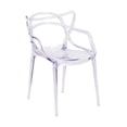 thumbnail image 3 of Chaise de salle à manger en plastique Heavenly Collection Lot de 2, 3 of 3