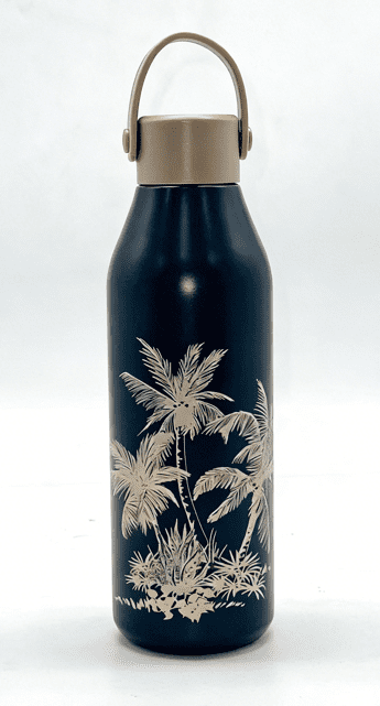 Bouteille inox 17 oz Palmier Noir