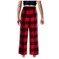 thumbnail image 4 of Ketyyh-chn99 Pantalons de Survêtement pour Garçons Pantalons pour Garçons Tout-Petits Adolescents Garçons et Filles Pantalons Longs à Carreaux Rouges Pyjamas pour Tenues d'Intérieur Assorties en Famille pour 18 Ans, Rouge, 4 of 5
