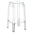 thumbnail image 1 of Compamia Fox 26' Polycarbonate Patio Counter Stool - Set of 1, Clear Transparent, 1 of 3