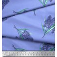 thumbnail image 3 of Soimoi Moss Georgette Fabric Lavender Flower Printed Fabric 1 Yard 42 Inch Wide, 3 of 3