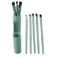 thumbnail image 1 of Pinceaux de Maquillage Professionnels pour les Yeux, Ensemble Cosmétique + Tube Rond 5 Pcs, 1 of 9