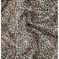 thumbnail image 1 of Soimoi Green Modal Satin Fabric Leopard Animal Skin Print Fabric by the Yard 42 Inch Wide, 1 of 6