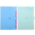 thumbnail image 1 of 2Pcs Bright Color Filling Folder Office Document Organizer Accordion File Folder, 1 of 8