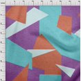 thumbnail image 4 of oneOone Rayon Violet Fabric Geometric Abstract Random Shapes Sewing Craft Projects Fabric Prints By Yard 56 Inch Wide, 4 of 4