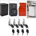 thumbnail image 4 of Xingzhi Locks For Home plistic Easy To Install Silver Comes With 2 Keys Locker Lock 5pcs 16mm, 4 of 6