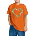 thumbnail image 4 of FAIWAD Hauts pour Enfants pour la Saint-Patrick Manches Courtes Col Rond Ample Confortable Chandail Garçons Filles Mignon T-Shirts Imprimés, 4 of 4