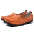 thumbnail image 5 of B91xZ Chaussures pour Femmes Semelle Crantée Plateforme Talon Moyen Épais Mocassins Bout Rond Classique à Enfiler Uniforme de Bureau Richelieus Chaussures, Orange 7.5, 5 of 5
