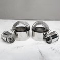 thumbnail image 1 of 5 Pcs/Set Biscuit Cutter Non Stick Anti-rust Stainless Steel Round Cookie Cutter Set for Kitchen, 1 of 7