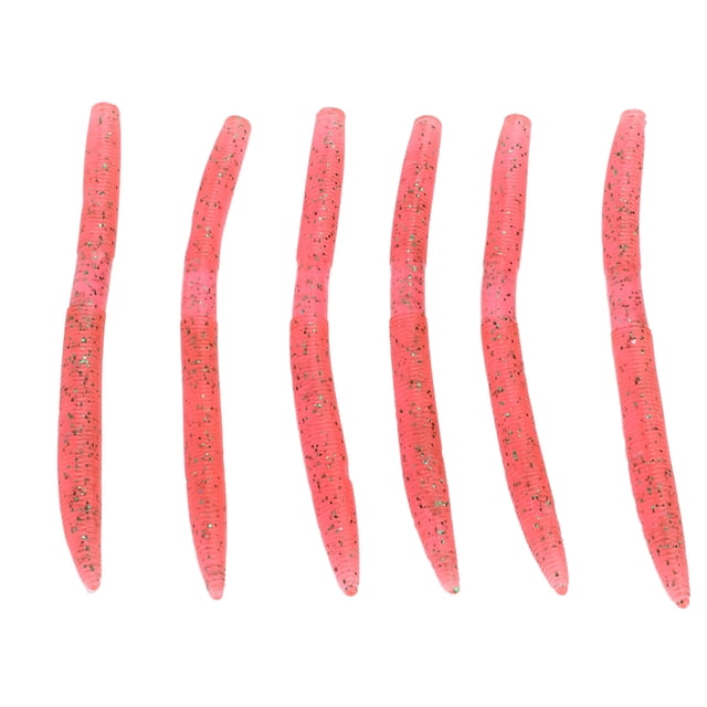 Appât de Pêche pour Nouilles, Couler Plus Vite Appât Souple pour Nouilles Pièces Réfléchissantes Flexible pour la Pêche Rouge Foncé,Vert Foncé,Orange Jaune,Rose,Jaune