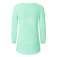 thumbnail image 4 of Innerwin Tricot Tops Manches Longues Femmes Pull-Over Col Rond Blouse de Tunique en Vrac Vert XXXS, 4 of 7