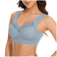 thumbnail image 1 of Timegard Womens 3pc Wireless Bra Mesh Back Smoothing Full Coverage High Support Comfort Thin Bralette, 1 of 6