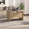 thumbnail image 1 of vidaXL Coffee Table Sonoma Oak 80x50x42.5 cm Engineered Wood, 1 of 6