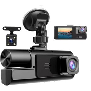 1080P Caméra double Dash pour voiture avant et intérieur Dashcam enregistreur vidéo de sécurité de voiture, 170°Wide Angle Cam,WDR,G-Sensor, 2'' IPS Écran, enregistrement boucle, vision nocturne (Cam double avec 32G Carte)
