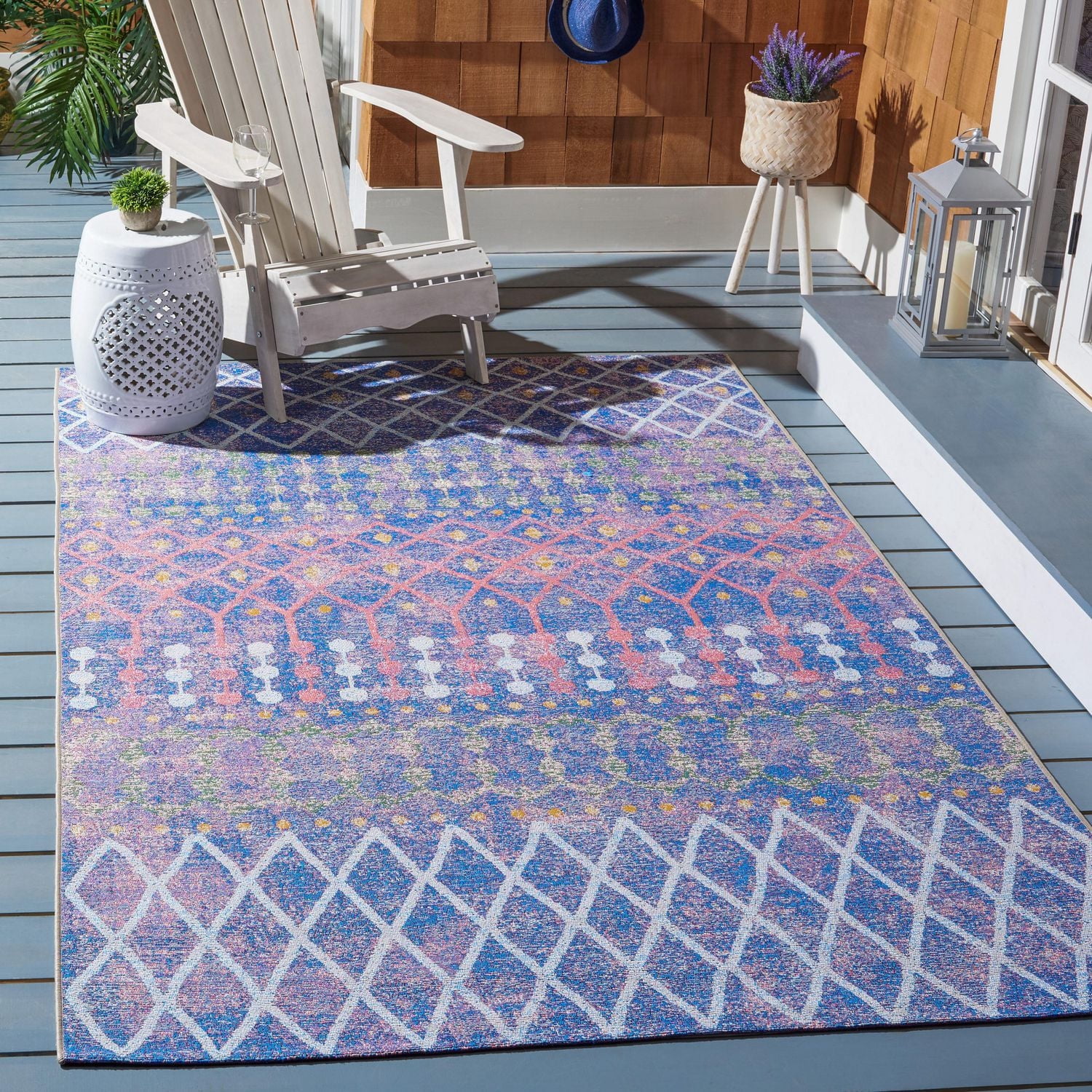 Safavieh Summer Merrill Tapis Géométrique Extérieur