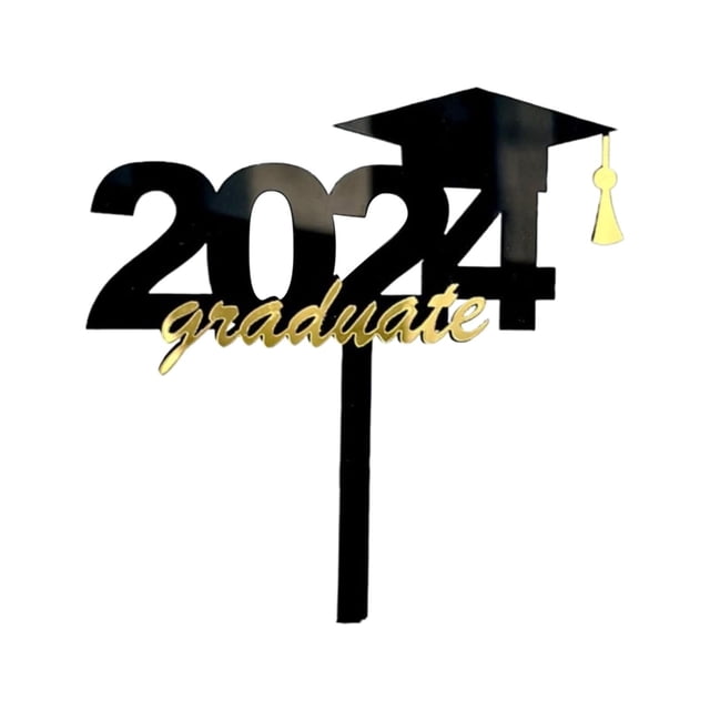 Kitchen Cake Inserts 2025 Graduation Season Acrylic Cake Card Happy Graduation Cake Decoration Party Supplies, Kitchen Cake inserts