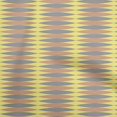thumbnail image 1 of oneOone Georgette Viscose Yellow Fabric Geometric Sewing Material Print Fabric By The Yard 42 Inch Wide, 1 of 4