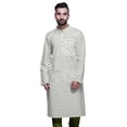 thumbnail image 1 of Atasi Kurta Imprimé pour Hommes Col Mandarin Popeline de Coton Kurta Chemise Décontractée, 1 of 7