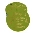 thumbnail image 1 of Inkdotpot Gold Foil Paper Hang Tags Merry Christmas & Happy Holiday Favor Tags 100 Pieces, 1 of 6