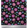 thumbnail image 1 of Soimoi Polyester Crepe Fabric Flower Artistic Printed Fabric 1 Yard 42 Inch Wide, 1 of 3