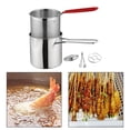thumbnail image 4 of Luzkey Deep Fryer Set French Fries Pot French Fries Cooker Frying Basket Small Deep Fryer Pot for Baking Frying Boiling Home Kitchen Full Set, 4 of 6