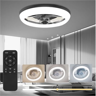 Bell + Howell CannonX White 14” 6 Speed LED Ceiling Light Fan with Remote Timer and Reverse Mode