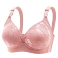 thumbnail image 1 of Bigersell Womens Bras Push-Up Bra Style T-7 Lightweight Soft Cup Bra T-7-Pinks, 1 of 5