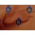 thumbnail image 4 of oneOone Cotton Poplin Fabric Peacock Feather Ikat Print Sewing Fabric BTY 42 Inch Wide, 4 of 4