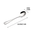 thumbnail image 2 of Stainless Steel Spoons 1010 Smooth Handle Tableware Stainless Steel Spoon Coffee Spoon Fruit Fork Hotel Supplies Round Spoon Dining Spoon Childrens Spoon, 2 of 3