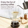 thumbnail image 3 of yeacher Coffee Filter Cup Conical V60 Style Spiral Drip Filter Ceramic Material Hand Brewed Coffee Appliances, 3 of 8