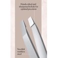 thumbnail image 3 of Browgame Original Slanted Tweezer - Precise, Extra Sharp Plucking Tool For Easy, Painless Hair Removal - Easy Grip For Meticulous Shaping - Stainless Steel Design For Sensitive Skin - White - 1 Pc, 3 of 6