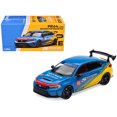 thumbnail image 1 of Honda Civic Type R FL5 « Spoon Sports » Bleu et Jaune « Tokyo Auto Salon - Hong Kong 2025 » Voiture Modèle Moulée sous Pression 1/64 par Pop Race, 1 of 5