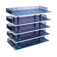 thumbnail image 2 of Ruiboury 1/32 Diorama Car Parking Lot Display Model Home Layout Garage Case Car Decor Blue 5 layers, 2 of 6