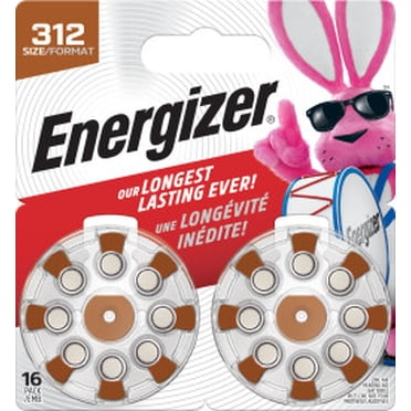 Energizer 312, Emballage de 16, Brun