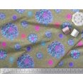 thumbnail image 3 of Soimoi Poly Georgette Fabric Artistic Floral Print Fabric by the Yard 42 Inch Wide, 3 of 3