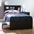 thumbnail image 2 of South Shore Fusion Twin Mates Bed with 3 Drawers, in Pure Black, 2 of 9