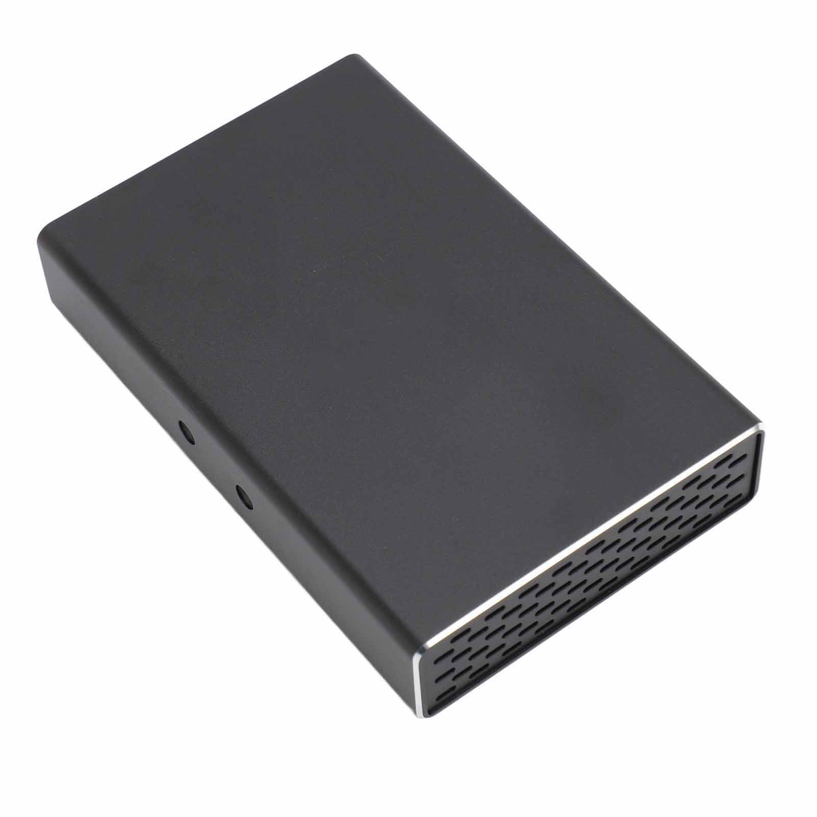 Dual Bay External Hard Drive Enclosure, Plug and Play 12TB Capacity USB C Support UASP  HDD Enclosure  for 2.5 Inch  I/II/III HDD SSD