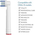 thumbnail image 4 of Replacement Toothbrush Heads For 4 Pack Replacement Heads Compatible With Toothbrush 7000/Pro 1000/9600/500/3000/8000,Blue Electric Toothbrush, 4 of 9