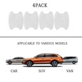 thumbnail image 2 of 4PCS Car Door Handle Sticker, Carbon Fiber Anti-Scratches Car Door Cup Protector, Non-Marking Auto Door Handle Protective Film, Universal for Most Car Handles,Silver，90mm-100mm, 2 of 5