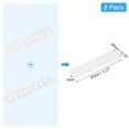 thumbnail image 2 of Unique Bargains 8 Pairs Snapback Strap Cover, 7 Holes Plastic Adjustable Hat Snap Buckle Replacement (White), 2 of 7