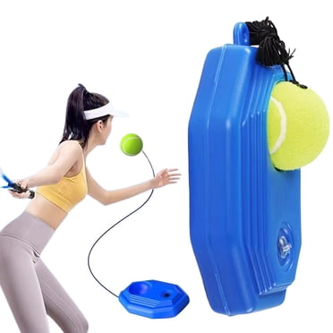 Entraîneur de Tennis Solo Balle Rebondissante avec Corde pour Entraînement de Tennis Autonome Outil d'Entraînement pour Adultes Ou Amateurs Débutants avec 1 Corde Balles Élastiques et un Sac en Maille Portable