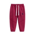 thumbnail image 2 of Pantalon de Jogging pour Tout-Petits Garçons 1 à 9 Ans, Bas Resserré, Pantalon Dinosaures pour Enfants, Automne, Doublé, Pantalon d'Entraînement avec Ceinture Ajustable, 2 of 8