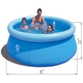 thumbnail image 3 of JLeisure Avenli 8' x 25" Prompt Set 2-3 Person Inflatable Outdoor Kids Swimming Pool, Blue, 3 of 7