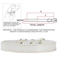 thumbnail image 3 of Faux Leather Collar Metal Buckle Pet Collar Adjustable Pet Collar for Small Dogs, 3 of 10