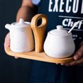 thumbnail image 2 of Qeeadeea Cream And Sugar Set For Coffee Bar, Creamer And Sugar Sets, Sugar Bowl And Creamer Set, Gradient Coffee Serving Set-White-Milk jug and sugar jar, 2 of 8